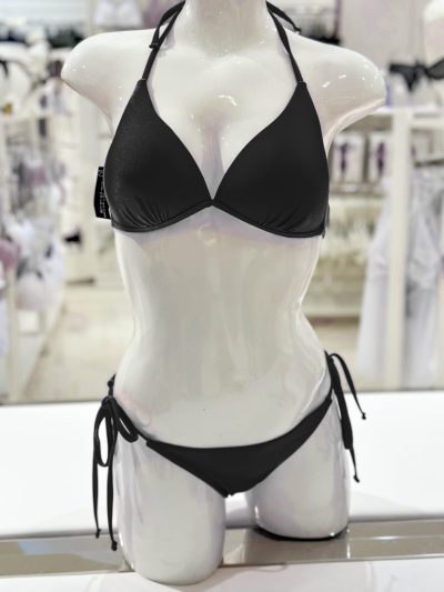 Grusenka fekete kétrészes bikini szett
