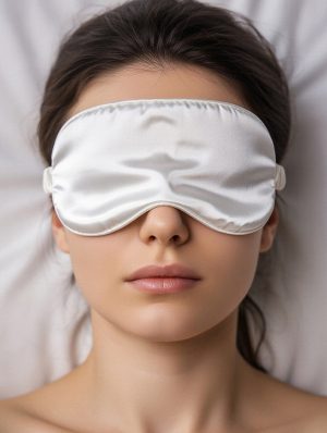 Ivory szatén szemmaszk szett