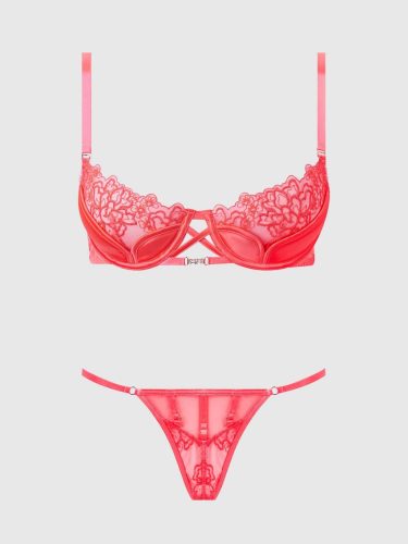 Eden hímzett melltartó szett