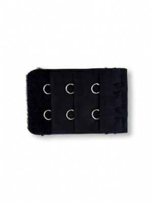 Fekete melltartópánt hosszabbító 2 kapcsos