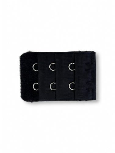 Fekete melltartópánt hosszabbító 2 kapcsos