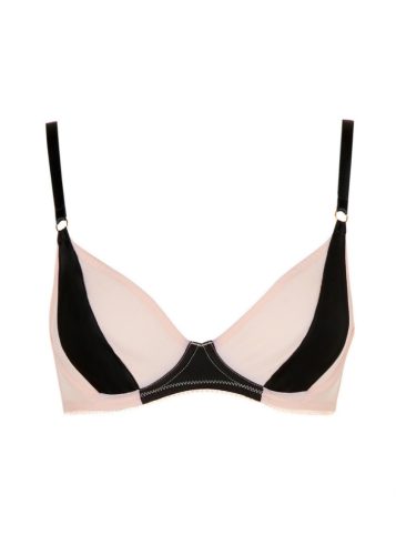 Penelope testszínű-fekete előformázott melltartó