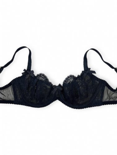 Vanesa fekete szivacs nélküli melltartó