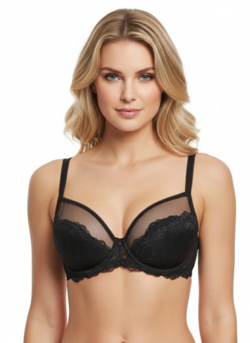 Felicita tüll betétes csipkés melltartó