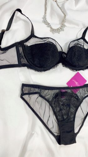 Felicita tüll betétes csipkés melltartó