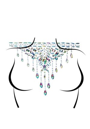 Choker body clear jewels sticker