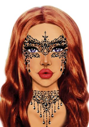 Masquerade face jewels sticker