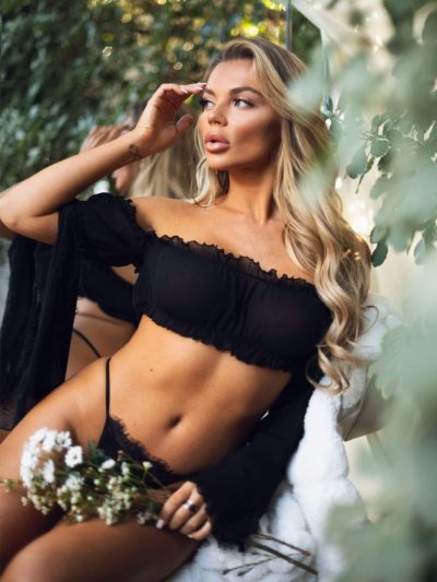 Tüll bandeau top szett
