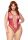 Csipkével kombinált necc plus size body