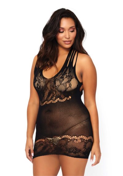 LA86089-BLK-Fekete színű női felső