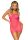 Pink strasszos necc multidress