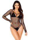 LA89231-BLK-Fekete lurex body