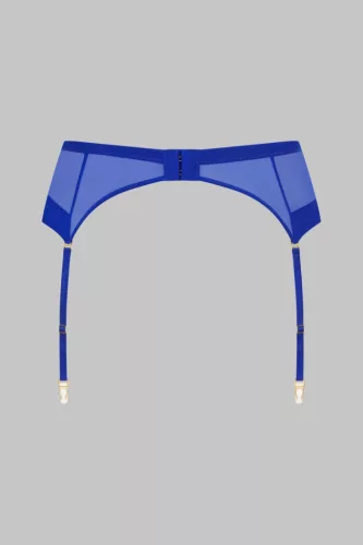 Exkluzív neon kék harisnyatartó