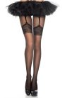 Harisnyatartós csipke mintás spandex harisnyanadrág