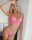 Lacey pink csipkés tanga