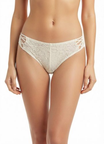 L.Y. Mark exkluzív ivory csipkés tanga