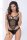 Mesh teddy latex bugyirésszel