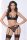 Mesh harisnyatartós bralette szett