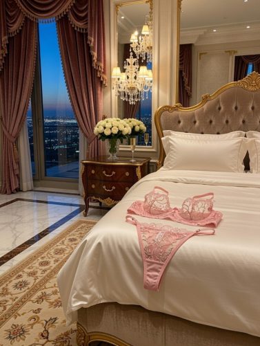 CELIA pink színű hímzett merevítős szett