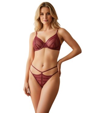 HELENA tüll betétes melltartó szett