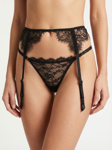 NEA strasszokkal díszített csipkés harisnyatartó