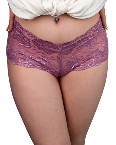 Lila színű csipkés boyshort