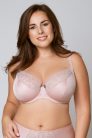Rose szivacs nélküli csipkés plus size melltartó