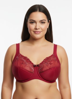 Luxus csipkés szivacs nélküli plus size melltartó