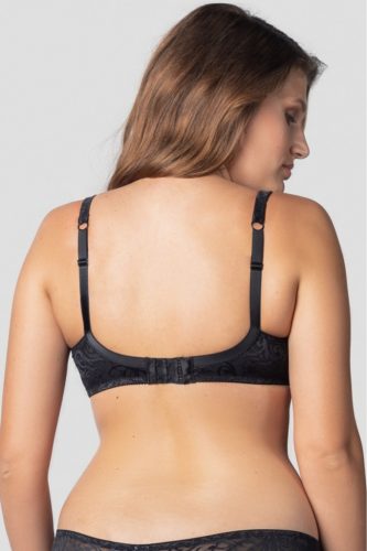 Fekete jacquard melltartó