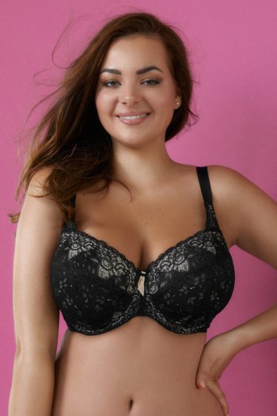 Exkluzív csipkés T-fit plus size melltartó