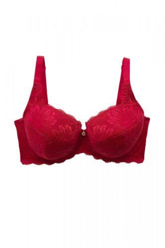 Exkluzív bordó csipkés flexibilis melltartó