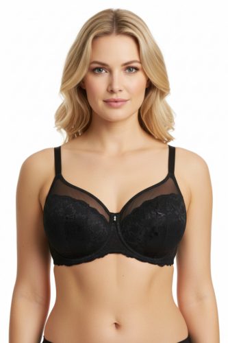 Luxus csipkés melltartó tüll betéttel