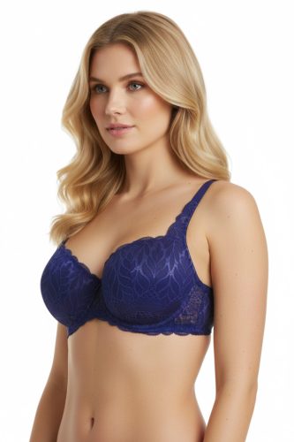 Kék exkluzív flexibilis balconette melltartó 