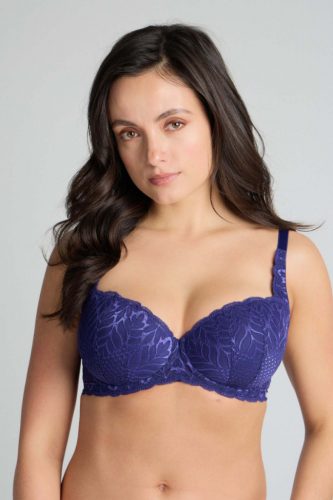 Kék exkluzív flexibilis balconette melltartó 