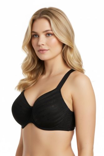 Perfect fit csíkos mintás plus size melltartó