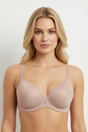 Mélyen dekoltált melltartó, vékony szivacsbetéttel