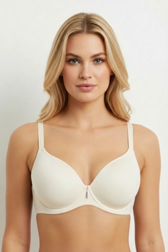 Ivory színű, mélyen dekoltált melltartó