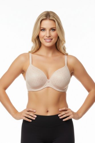 Rose színű mélyen dekoltált flexibilis melltartó