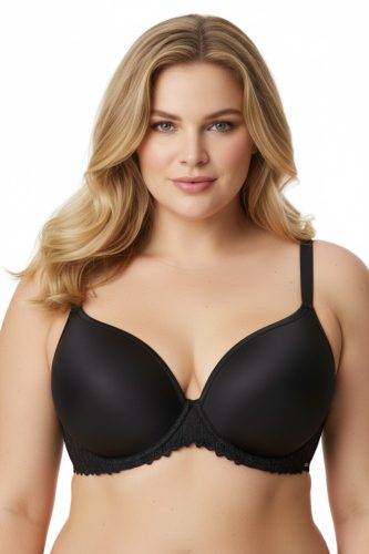 Top fit fekete flexibilis merevítős melltartó