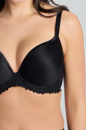 Top fit fekete flexibilis merevítős melltartó