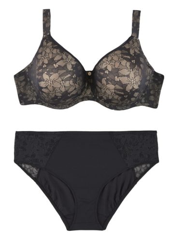 Kék luxus csipkés plus size bugyi