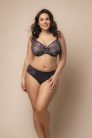 Kék luxus csipkés plus size bugyi