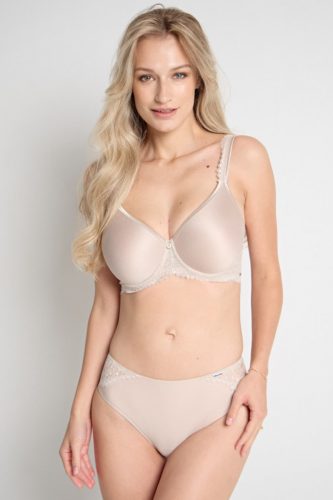 Exkluzív cappuccino színű csipkés bikini bugyi