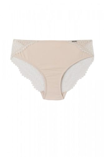 Exkluzív cappuccino színű csipkés bikini bugyi