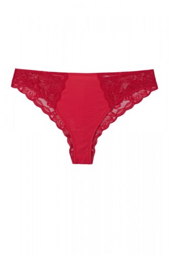  Exkluzív bordó csipkés brazil bugyi