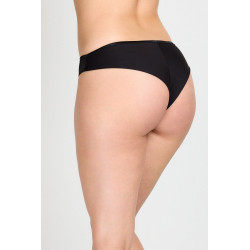 Fekete csíkos brazil bugyi